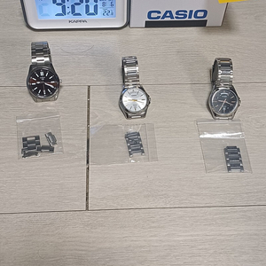 카시오시계3개 일괄판매합니다 (mtp-1370 백판,흰판,mtp-vd02) 별도판매 절대안합니다