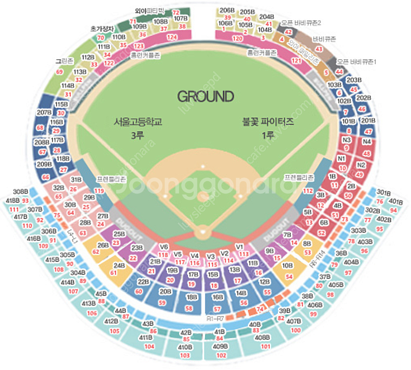 불꽃야구 8/10 직관 테이블석 2연석 총 8석 양도--0