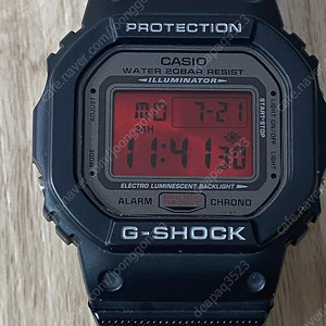 지샥 쥐샥 DW-5000ml 20주년 레드샤이닝 판매합니다.