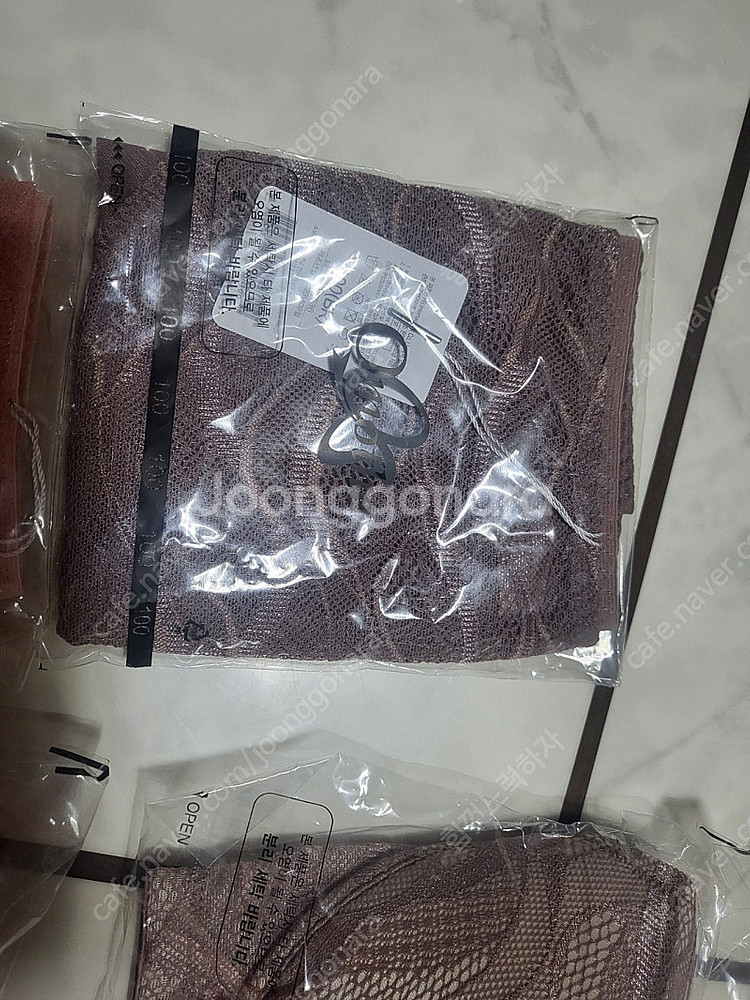 오모떼브라팬티셋트 ㅡ브라운색--2