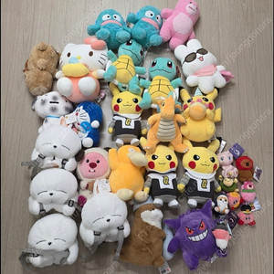 포켓몬 마시마로 토끼 루피 벨리곰 슈야 헬로키티 카피바라 흰둥이 도라에몽 한교동 커비 피카츄 망나뇽 꼬부기 고라파덕 팬텀 인형 키링 판매