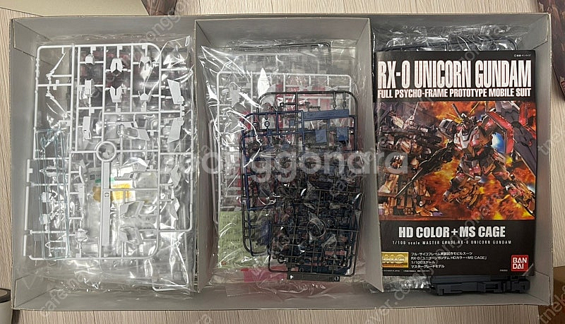 반다이 MG RX-0 유니콘 건담 HD 컬러 + MS ...--0