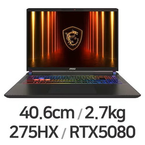 [미개봉]MSI 벡터16 HX AI A2XWIG-U9 RTX5080 QHD+ 노트북판매