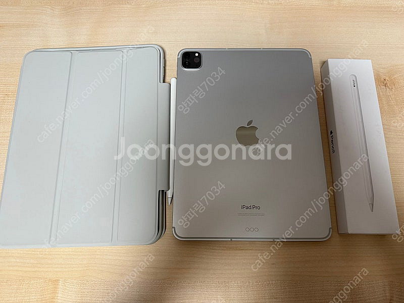 (안전)아이패드 프로 M2 실버 128GB 셀룰러 배터...--0