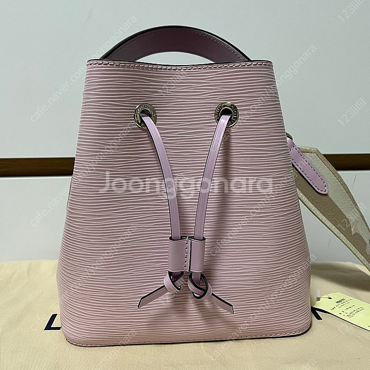 루이비통 네오노에BB 에피 자카드스트랩 기모브퍼플 핑크...--1