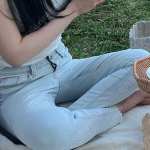 연청 밴딩 스키니진 한번착용