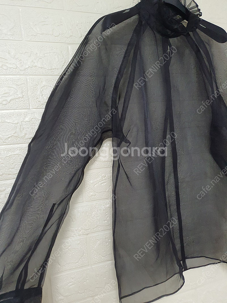 몽또또 MONTTOTTO 오간자 시스루 블라우스 사이즈 55~66--4