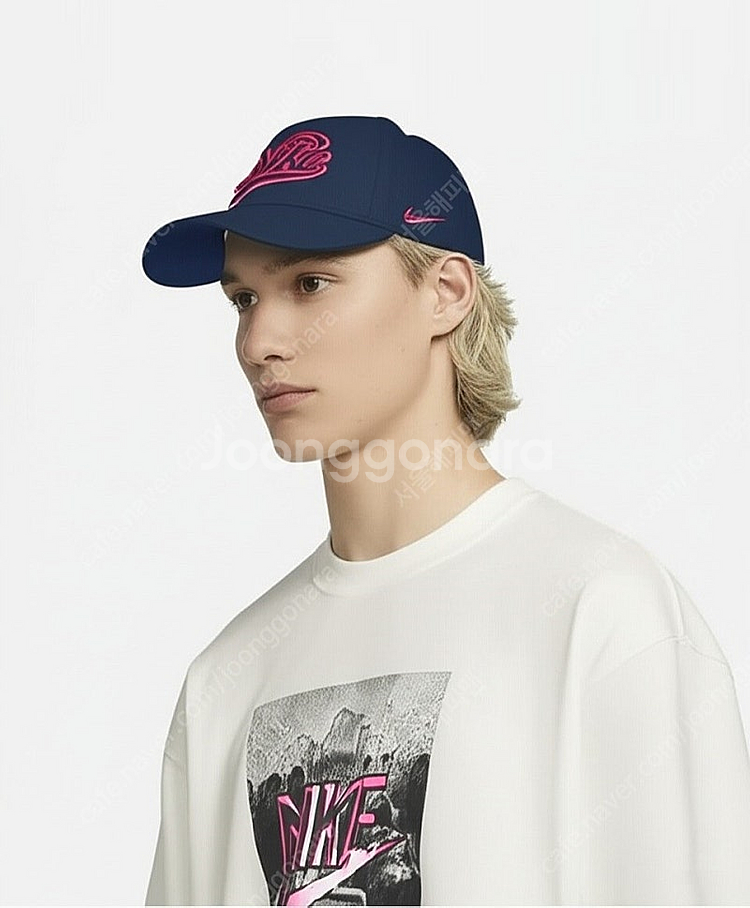 NIKE 나이키 빈티지 초레어 헤리티지86 네이비/핑크...--0