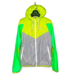 나이키 여성 형광노랑/그린 경량 바람막이 자켓 S 90