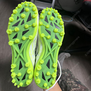 데피니브 DD AG Knit Carbon (WHT & LIME) 260 축구화 팝니다