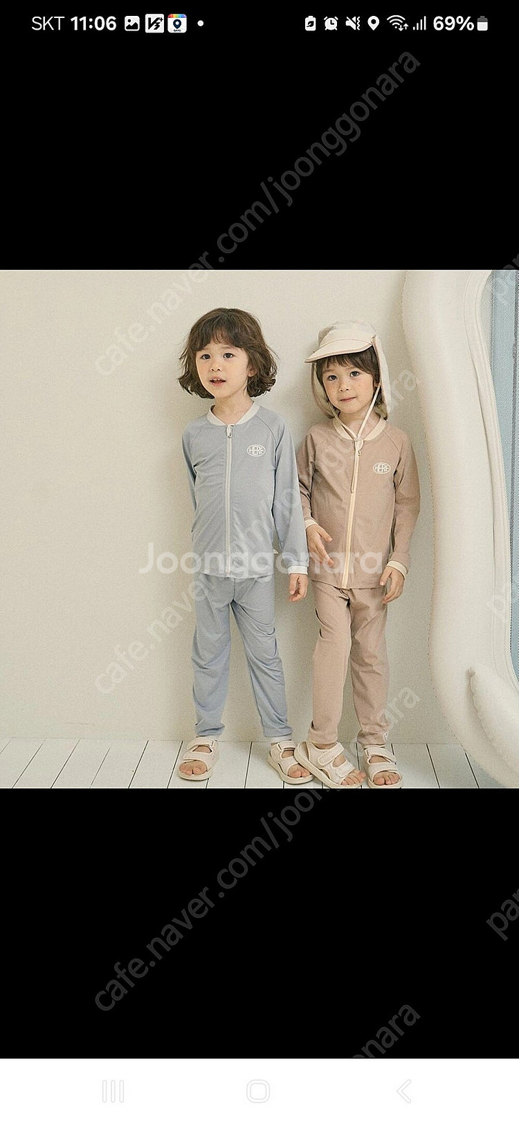 새상품)히얼아이엠수영벅집업(xl, js)--1