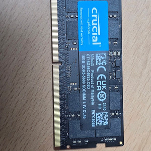 마이크론 Crucial DDR5-5600 CL46 16GB 노트북램