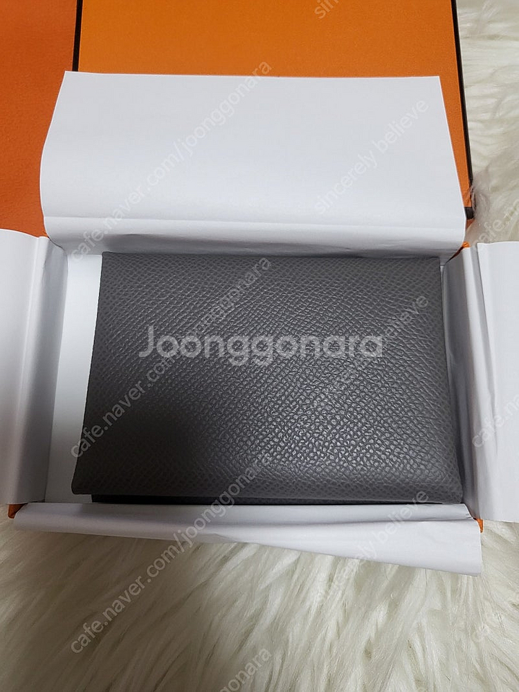 에르메스 카드홀더 카드지갑 칼비 듀오 그리스 메이어--2