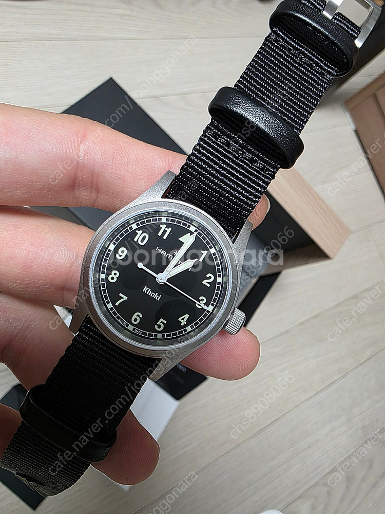 해밀턴 카키필드 쿼츠 33mm--1