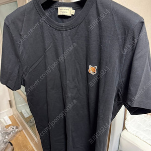 메종키츠네 폭스 반팔 블랙 L사이즈