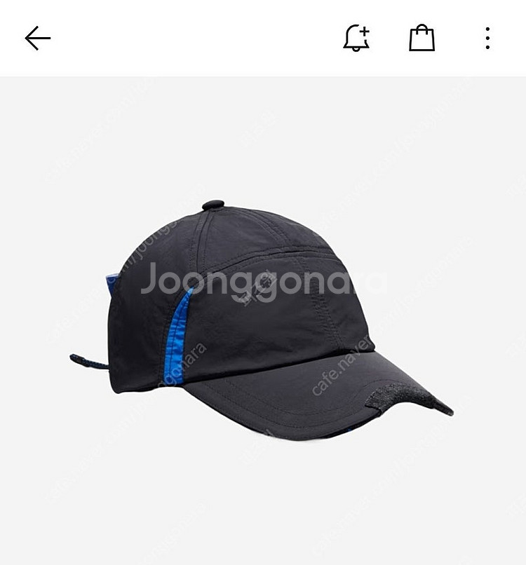 컨버스 x 아더에러 6 패널 캡 블랙 모자 판매--2