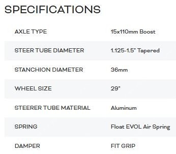 FOX 36 Rhythm 29" Fork--0