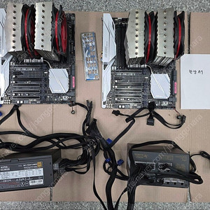 i7-6850k / asus x99 / 공랭 쿨러 / 슈퍼플라워 골드 750w(pcie x)_각 가격