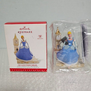 새상품-홀마크 디즈니 2015 신데렐라 오너먼트 65주년 기념 The Clock Strikes Twelve! Ornament 2015 Hallmark ​