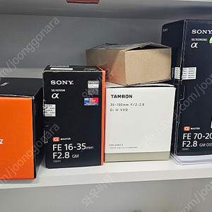 소니렌즈 : 탐론35-150 (158만원), 16-35Gm(103만원) 판매합니다