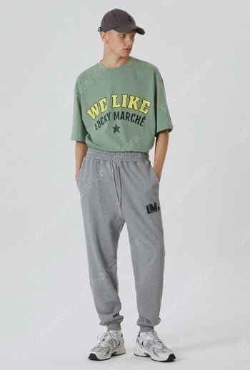 럭키마르쉐 엠블럼 조거 팬츠 사이즈 S--2