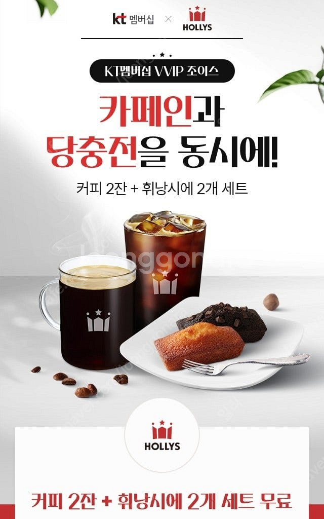 할리스 아메리카노 커피2 휘낭시에 2개 세트--0