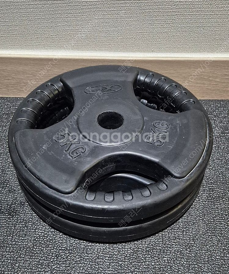(택포) 5KG * 2장 바디엑스 경량 고무 원판 바벨...--0