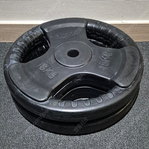 (택포) 15KG * 2장 바디엑스 경량 고무 원판 바벨 플레이트