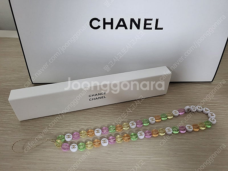 정품) 샤넬 샹스 키링 백참 (코스메틱)--0