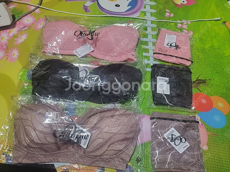 오모떼브라팬티셋트ㅡ브라운--0