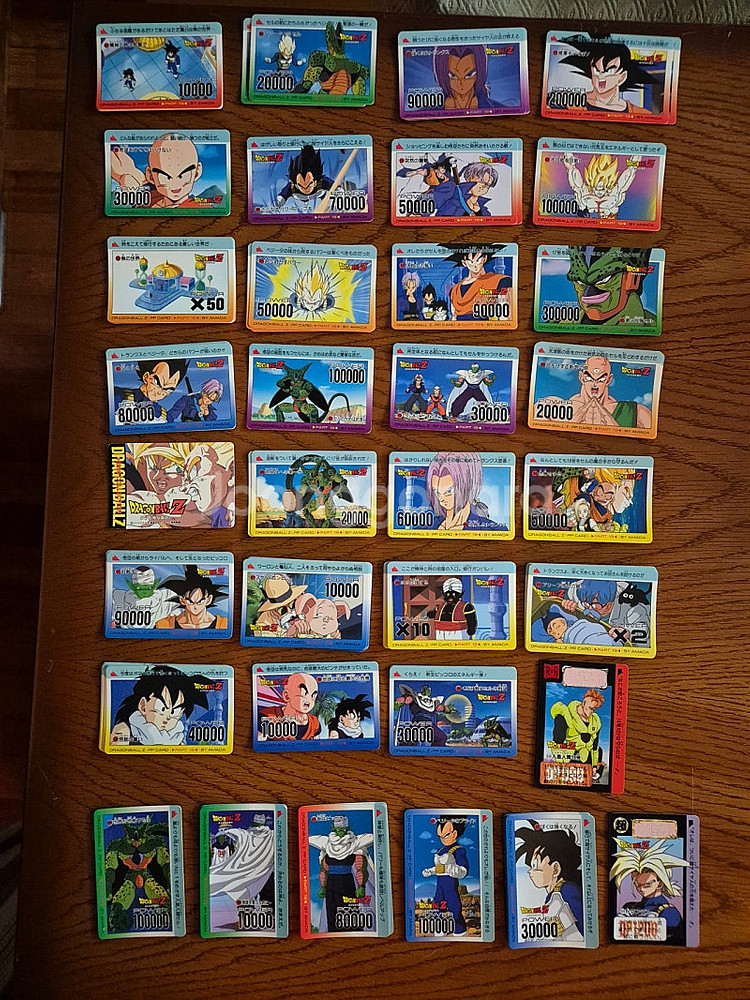 90년대 드래곤볼 dragon ball 카드 일본판 일...--0