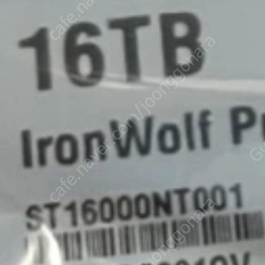 SEAGATE IRONWOLF HDD 16TB ST16000VN001
