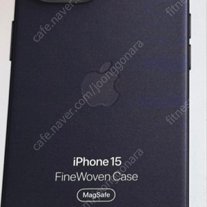 아이폰 15 파인우븐케이스 블랙 새상품 애플정품