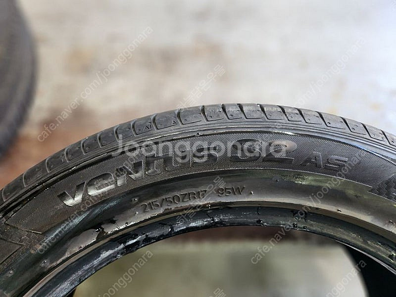 [A급 중고] 한국타이어 215/50R17 벤투스 S2...--6