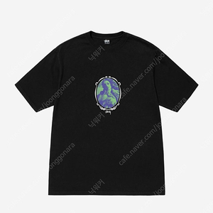 2XL XXL 스투시 비너스 오발 피그먼트 다이드 티셔츠 블랙