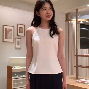 sie 시에 플라주 홀터넥 슬리브리스 크림 S