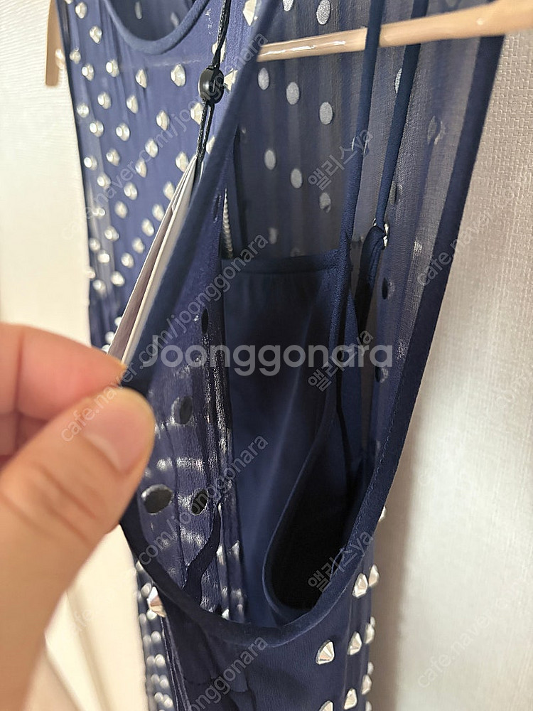 dvf 원피스 스터드 장식 원피스 다이앤본퍼스텐버그 택...--5