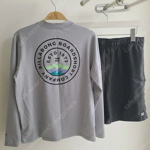 BILLABONG 빌라봉 (키즈 XL~ 마른 여성) 래쉬가드 & 반바지 세트