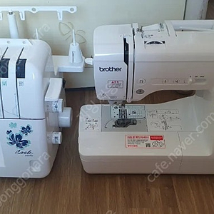 부라더 m380d 미싱과 2504d 오버록 미싱 일괄