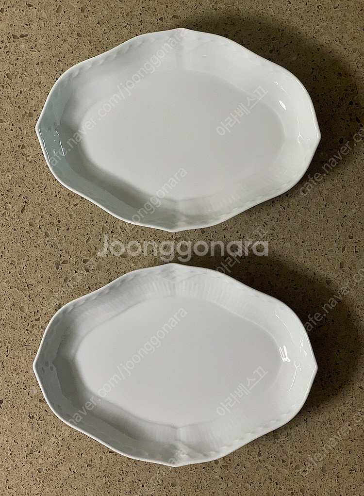 (미사용) 로얄코펜하겐 화이트 플루티드 하프레이스 오블...--0