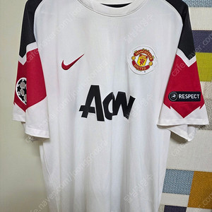 맨유10-11 어웨이 반팔 박지성 챔스마킹 Xl 팝니다