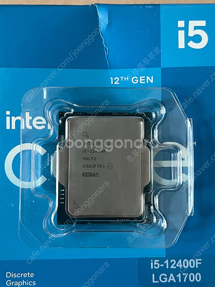 인텔 i5-12400f cpu 판매합니다--0