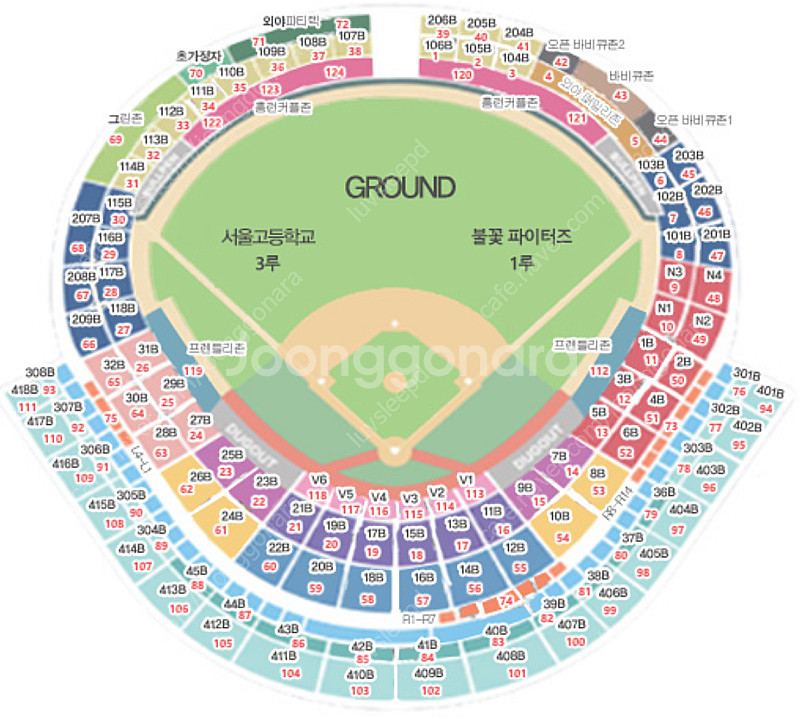 불꽃야구 8/10 직관 테이블석 2연석 총 8석 양도--0