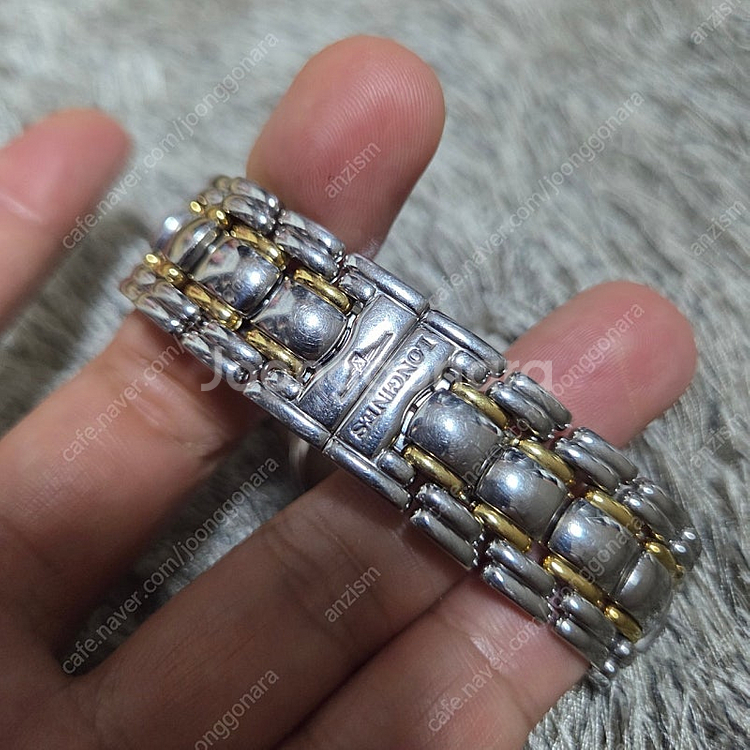 론진 골든윙 파이브스타 34mm 18k콤비--4