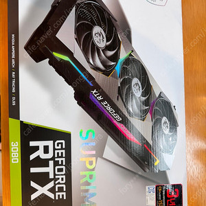 MSI RTX 3080 슈프림X 풀박스 리퍼상품