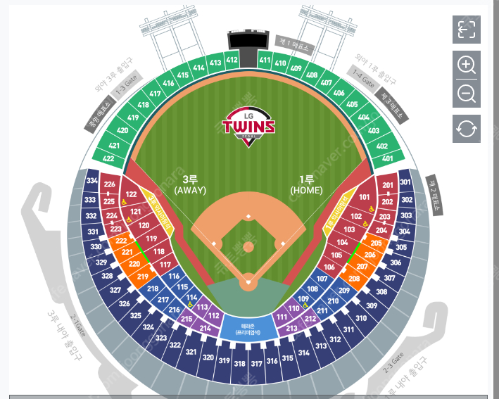 [KBO프로야구/안전거래] 초특가 (오늘 8월7일!!) 엘지트윈스 LG TWINS VS 두산베어스 / 1루,3루 홈...--1