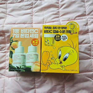 이니스프리 비타민C 잡티 토닝 세럼 + 비타민 C 캡슐 수분 잡티 토닝크림 / 무배