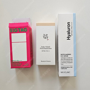 직택 무기자차 노세범 선크림, 조선미녀 틴티드 선세럼, 맥스클리닉 워터 베리어 선세럼, 딘시 블루 톤업 선크림 / 무배
