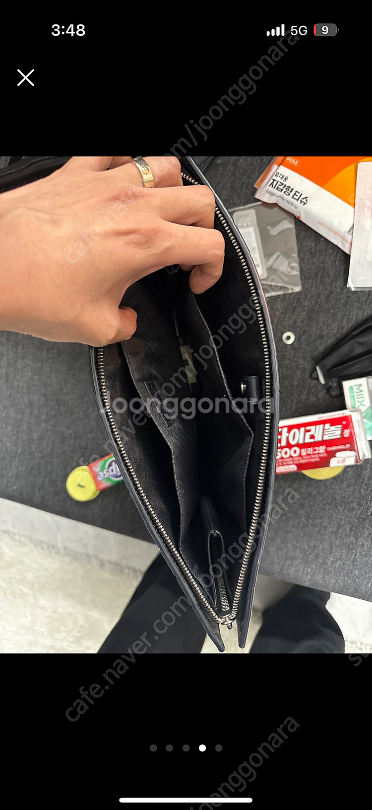 보테가 베네타 클러치 블랙 (50%이상할인)--3