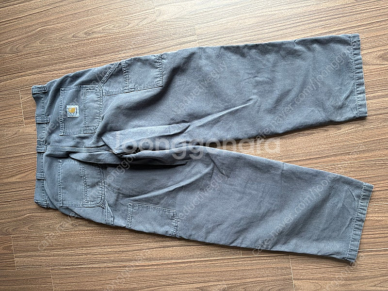 칼하트 OG 싱글 니 팬츠 허버드 그래파이트 스톤 다이...--1